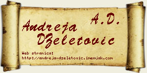 Andreja DŽeletović vizit kartica